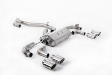 Load image into Gallery viewer, Milltek 80mm Valved Non-Resonated Race Cat-Back Exhaust for VW Golf R MK7.5, Polished Oval Tips