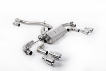 Load image into Gallery viewer, Milltek 80mm Valved Non-Resonated Race Cat-Back Exhaust for VW Golf R MK7.5, Polished Tips