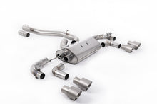 Load image into Gallery viewer, Milltek 80mm Valved Non-Resonated Race Cat-Back Exhaust for VW Golf R MK7.5, Titanium Tips