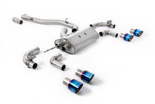 Load image into Gallery viewer, Milltek 80mm Valved Non-Resonated Race Cat-Back Exhaust for VW Golf R MK7.5, Burnt Titanium Tips