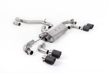 Load image into Gallery viewer, Milltek 80mm Valved Non-Resonated Race Cat-Back Exhaust for VW Golf R MK7.5, Carbon Tips