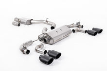 Load image into Gallery viewer, Milltek 80mm Valved Resonated Race Cat-Back Exhaust for VW Golf R MK7.5, Cerakote Black Oval Tips