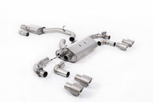 Load image into Gallery viewer, Milltek 80mm Valved Resonated Race Cat-Back Exhaust for VW Golf R MK7.5, Titanium Tips