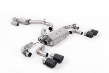 Load image into Gallery viewer, Milltek 80mm Valved Resonated Race Cat-Back Exhaust for VW Golf R MK7.5, Carbon Tips