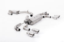 Load image into Gallery viewer, Milltek 80mm Valved Resonated Race Cat-Back Exhaust for VW Golf R MK7.5, Polished Tips