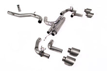 Load image into Gallery viewer, Milltek 80mm Race Cat-Back Exhaust for VW Golf R MK8, Brushed Titanium Tips