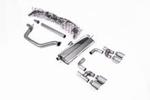 Load image into Gallery viewer, Milltek 80mm Road+ OPF/GPF-Back Exhaust for VW Golf MK8 GTI Golf R Style, Brushed Titanium Tips