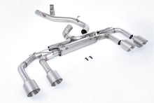 Load image into Gallery viewer, Milltek 80mm Non-Resonated Race Cat-Back Exhaust for VW Golf R MK8, Brushed Titanium Tips