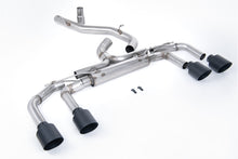 Load image into Gallery viewer, Milltek 80mm Non-Resonated Race Cat-Back Exhaust for VW Golf R MK8, Cerakote Black Tips