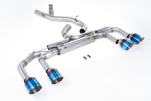 Load image into Gallery viewer, Milltek 80mm Non-Resonated Race Cat-Back Exhaust for VW Golf R MK8, Burnt Titanium Tips