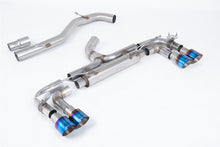 Load image into Gallery viewer, Milltek 80mm Non-Resonated Race Cat-Back Exhaust for VW Golf R MK7, GT-100 Burnt Titanium Tips
