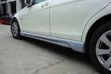 Load image into Gallery viewer, 2008-2014 Mercedes Benz W204 C Class DE Style Side Skirts - Carbonado