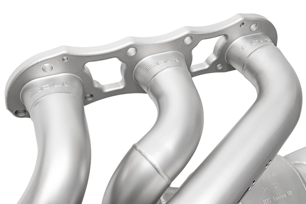 Soul Performance Porsche 981 Cayman / Boxster Long Tube Street Headers (w/ high flow catalytic converters)