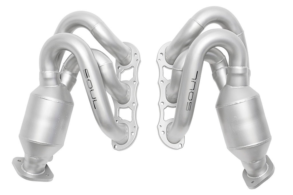 Soul Performance Porsche 981 Cayman / Boxster Long Tube Street Headers (w/ high flow catalytic converters)
