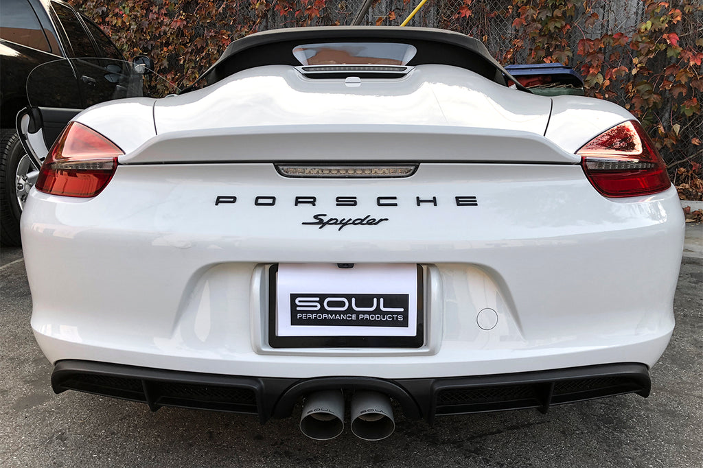 Soul Performance Porsche 981 GT4 / Spyder Valved Exhaust System
