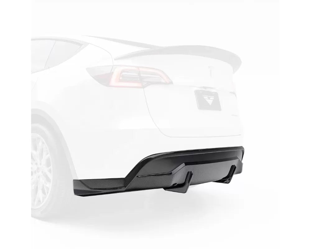 Vorsteiner Aero Glossy Carbon Fiber PP 2x2 Rear Diffuser Tesla Model Y 2020+