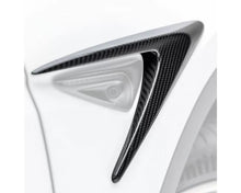 Load image into Gallery viewer, Vorsteiner Glossy Carbon Fiber PP 2x2 Add-On Aero Fender Vents Tesla Model Y 2020+