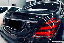 Load image into Gallery viewer, 2014-2020 Mercedes Benz S63 S Class W222 Sedan RT Style Carbon Fiber Trunk Spoiler - Carbonado