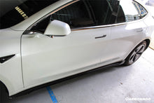 Load image into Gallery viewer, 2017-2023 Tesla Model 3 VRS Style Carbon Fiber Side Skirts