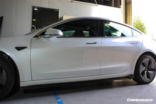 Load image into Gallery viewer, 2017-2023 Tesla Model 3 VRS Style Carbon Fiber Side Skirts