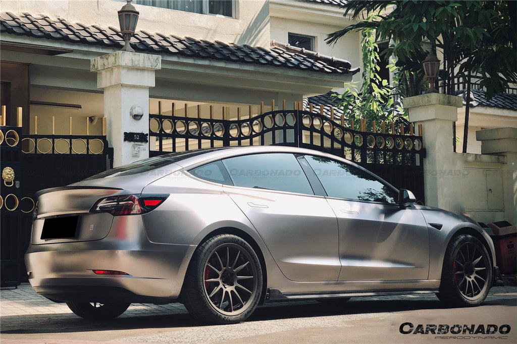 2017-2023 Tesla Model 3 VRS Style Carbon Fiber Side Skirts