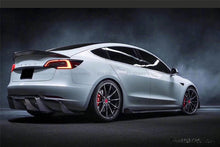 Load image into Gallery viewer, 2017-2023 Tesla Model 3 VRS Style Carbon Fiber Rear Lip Diffuser - Carbonado