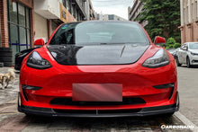 Load image into Gallery viewer, 2017-2023 Tesla Model 3 VRS Style Carbon Fiber Front Lip