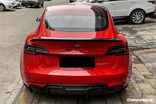 Load image into Gallery viewer, 2017-2023 Tesla Model 3 VRS Style Carbon Fiber Trunk Spoiler