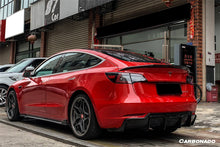 Load image into Gallery viewer, 2017-2023 Tesla Model 3 VRS Style Carbon Fiber Rear Lip Diffuser