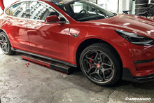 Load image into Gallery viewer, 2017-2023 Tesla Model 3 VRS Style Carbon Fiber Side Skirts