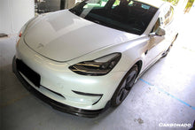 Load image into Gallery viewer, 2017-2023 Tesla Model 3 VRS Style Carbon Fiber Front Lip