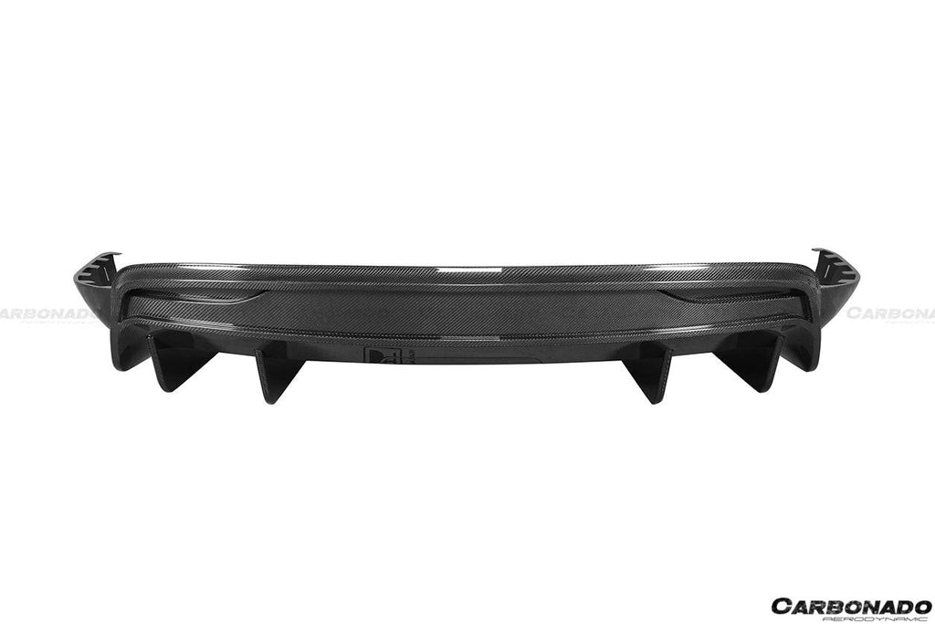 2019-2021 Tesla Model X SUV RZS Style Carbon Fiber Rear Diffuser - Carbonado Aero