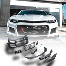 Load image into Gallery viewer, 2019-2025 Chevy Camaro ZL1 Front Bumper Conversion 9pcs Full Kit for RS Headlights