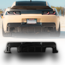 Load image into Gallery viewer, 2014-2015 Chevy Camaro Evo Style Shark Fins Rear Diffuser Quad/Single Tips