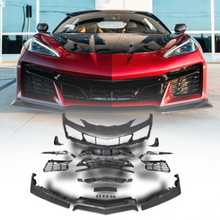 Load image into Gallery viewer, 2020-2024 Corvette C8 Stingray Z06 Track Package 15pcs Full Conversion Front Bumper Body Kit