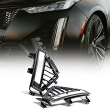 Load image into Gallery viewer, 2022-2024 Cadillac CT5-V Blackwing Gloss Carbon Fiber Side Grilles (Pair)