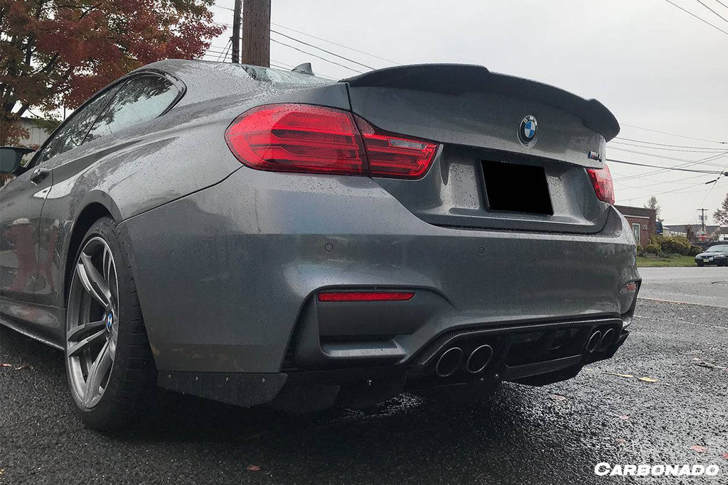 2014-2020 BMW M3 F80 M4 F82 VA Style Carbon Fiber Rear Diffuser w/ Lip - Carbonado Aero