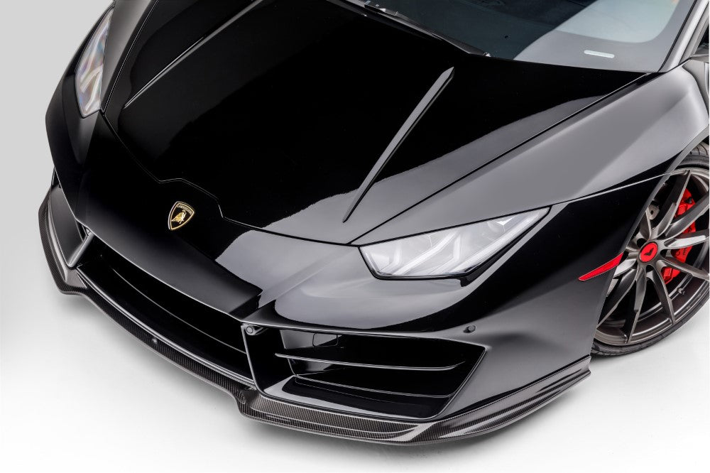Vorsteiner Monza Edizione Glossy Carbon Fiber Aero Front Spoiler Lamborghini Huracan LP 580