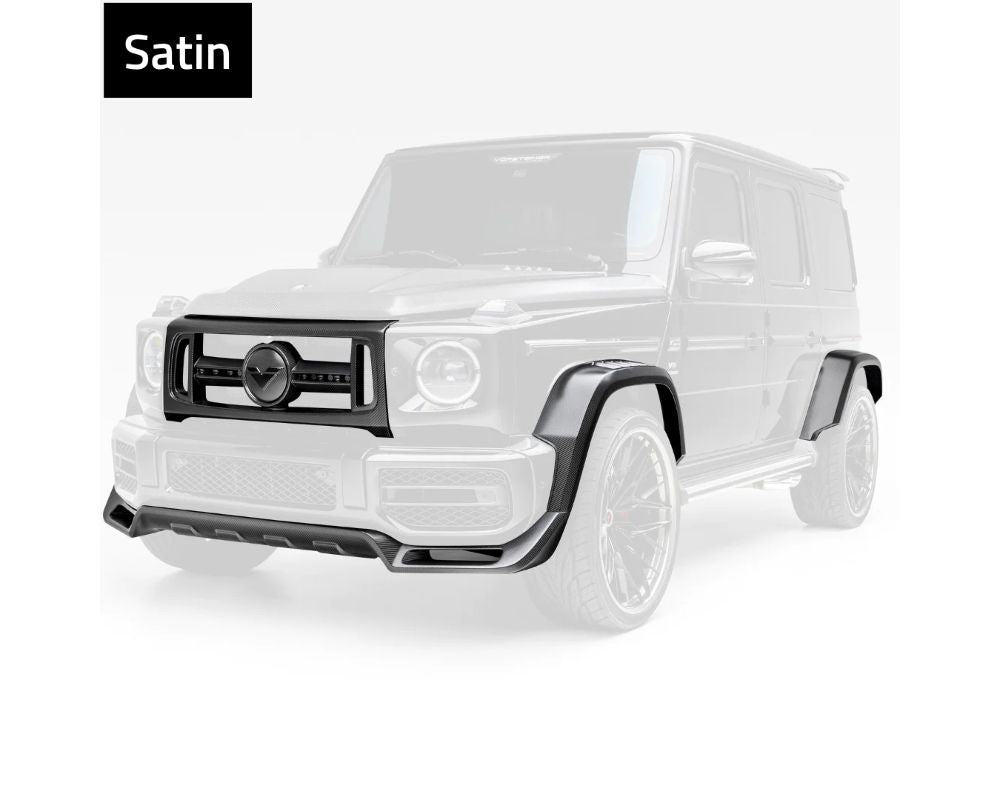 Vorsteiner PP 2x2 Satin Carbon Fiber Aero Front Spoiler Mercedez Benz G63 AMG Program 2018+