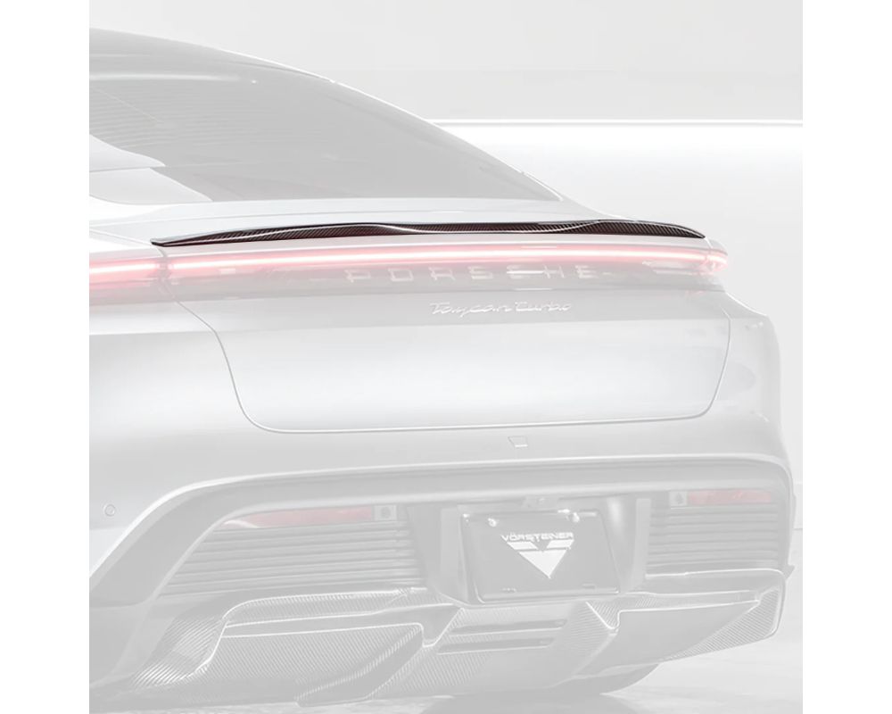 Vorsteiner PP 2x2 Glossy Carbon Fiber Aero Decklid Spoiler Porsche Taycan Turbo | Turbo S 2020-2022