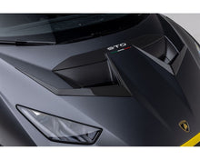 Load image into Gallery viewer, Vorsteiner Aero Hood Ducts Carbon Fiber PP 2x2 Glossy Lamborghini Huracan STO VRS Program 2021+