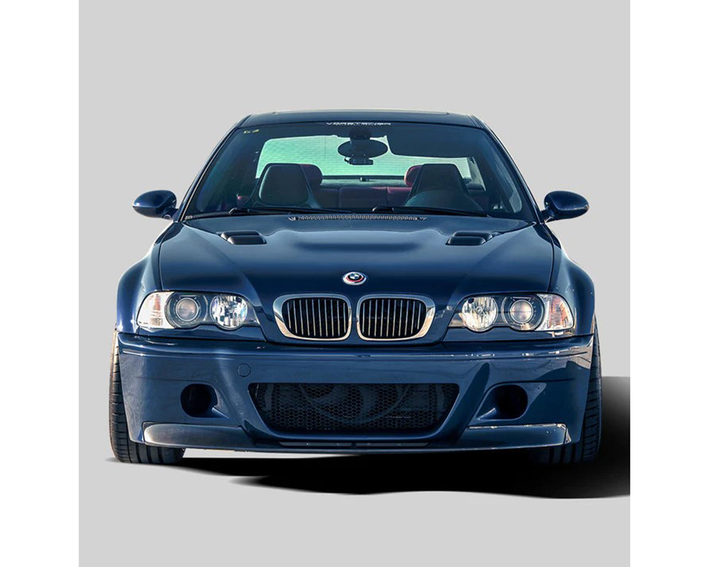 Vorsteiner 1-Piece Replacement Carbon Fiber PP 1x1 Glossy V20 Aero Splitter BMW M3 E46 2000-2006