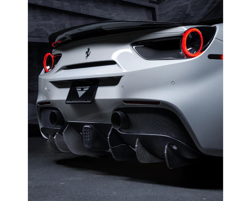 Vorsteiner Diavolo Carbon Fiber Rear Diffuser Fins Set of 6 Ferrari 488 GTB 2015-2019