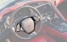 Load image into Gallery viewer, 2013-2019 Corvette C7 Z06 Grandsport Dry Carbon Fiber interior Steering Wheel Cover Trim - Carbonado