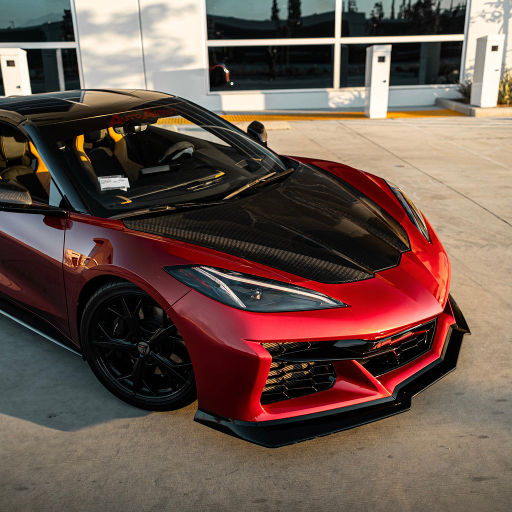 2020-2024 Corvette C8 Stingray Z06 Track Package 15pcs Full Conversion Front Bumper Body Kit