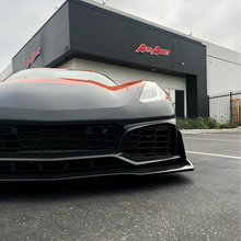 Load image into Gallery viewer, 2014-2019 Corvette C7 ZR1 Track Package Front Bumper Conversion 18pcs Full Kit Flat BLK