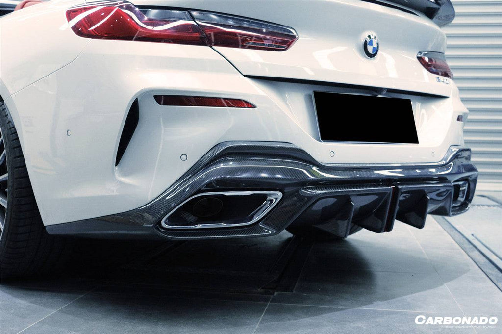 2018-2022 BMW 8 Series G14 Convertible/G15 Coupe/G16 4DR-Gran Coupe 840/850 IMP Style Carbon Fiber Rear Diffuser - Carbonado Aero