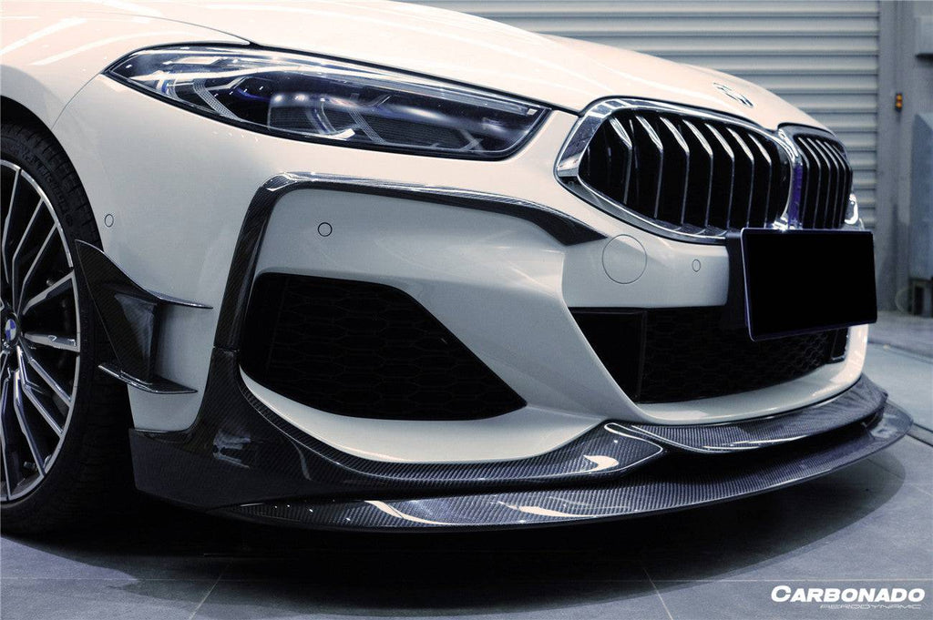 2018-2022 BMW 8 Series G14 Convertible/G15 Coupe/G16 4DR-Gran Coupe 840/850 IMP Style Carbon Fiber Front Lip - Carbonado Aero