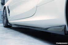 Load image into Gallery viewer, 2018-2022 BMW 8 Series G14 Convertible/G15 Coupe IMP Style Carbon Fiber Side Skirts (Add On) - Carbonado Aero