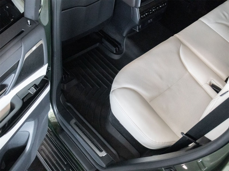 WeatherTech 22-24 Lexus LX-7 Passenger Seating-2nd Row Rear FloorLiner HP - Black